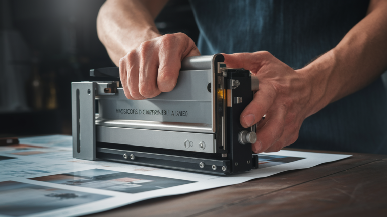 Massicots d’imprimerie : la guillotine à papier